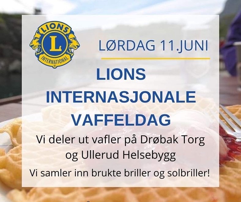 Vi feirer Lions Internasjonale vaffeldag